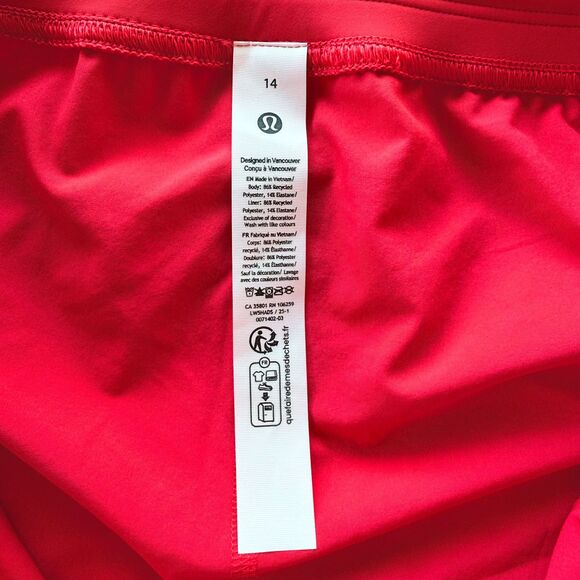 NWT Lululemon Women's Adapted State Perforated HR Jogger in Red Glow Size 14 - Picture 13 of 16